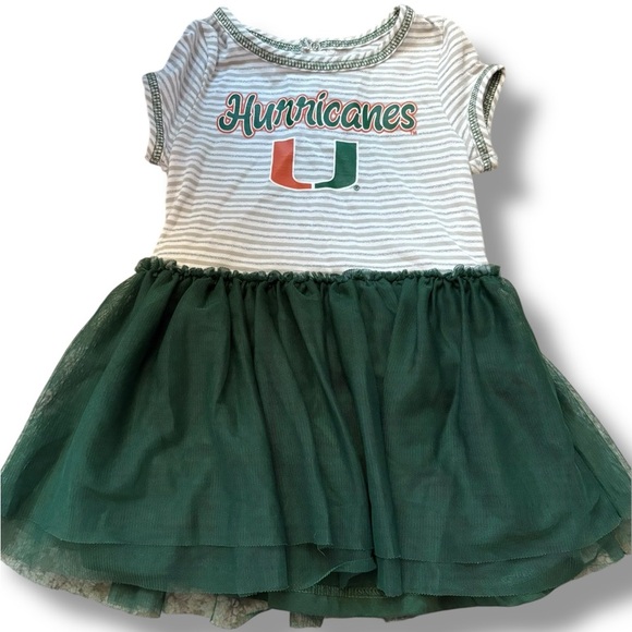 Team Athletics University of Miami Hurricane Tulle Dress size 3T - Picture 1 of 3